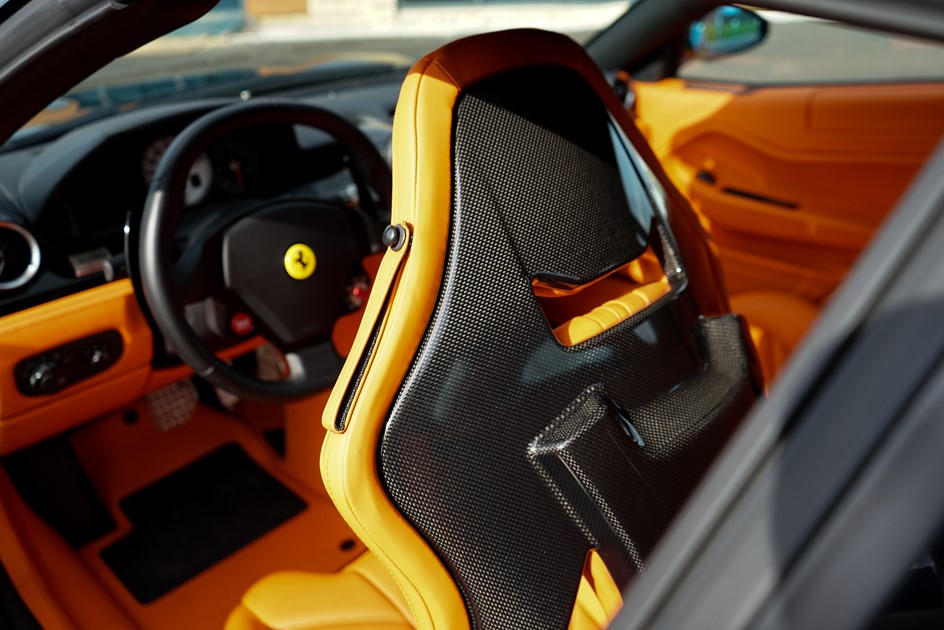 Detail shots of the Ferrari 599 SA Aperta interior
