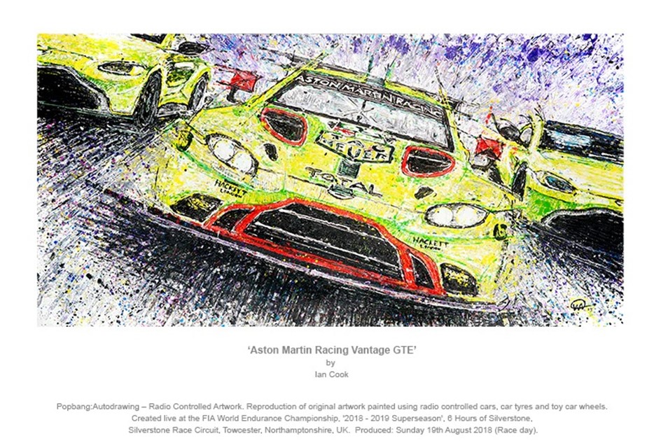 PopBangColour (Ian Cook) artwork: Aston Martin Racing Vantage GTE