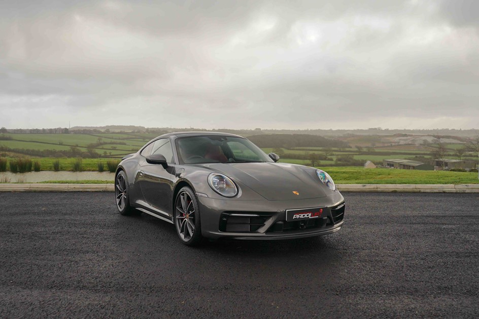 A Porsche 992 Carrera S at PaddlUp's facility in Wiltshire