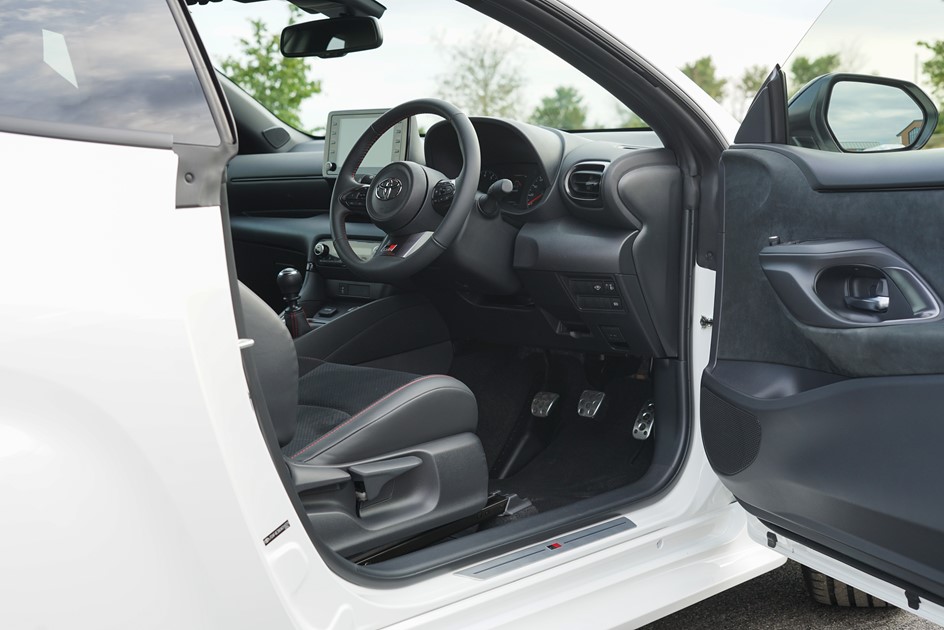 The interior of the Toyota GR Yaris