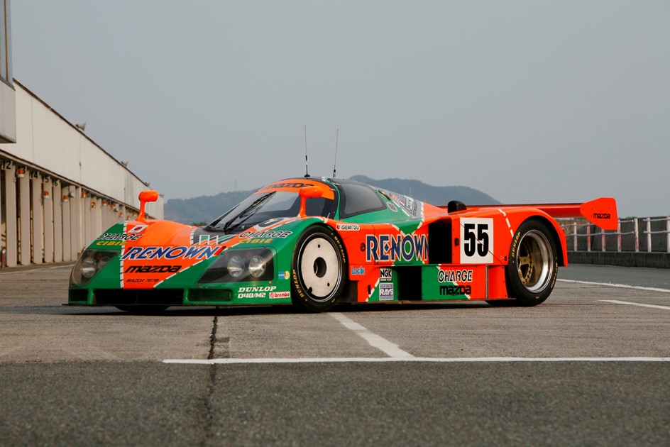 The iconic Mazda 787B Le Mans race car