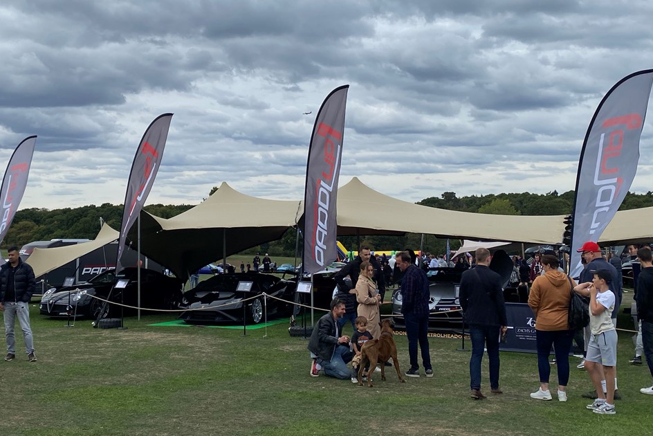 The PaddlUp stand at Petrolheadonism Live 2022, hosted by Knebworth House, Hertfordshire