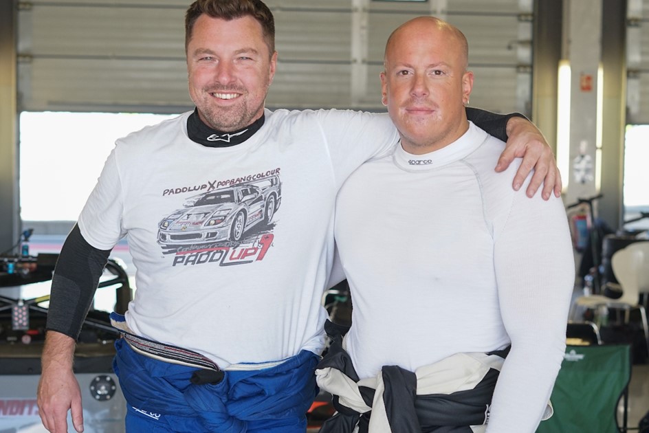 PaddlUp Co-Founder Joe Priday and Marc Jones at Caterhams Silverstone round