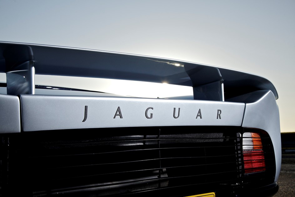 The rear of a Jaguar XJ220