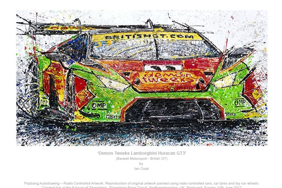 PopBangColour (Ian Cook) artwork: Demon Tweeks Lamborghini Huracan GT3