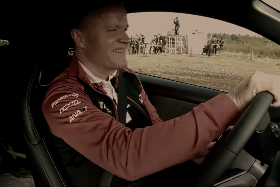 Tommi Makinen at the wheel of the Toyota Yaris GR